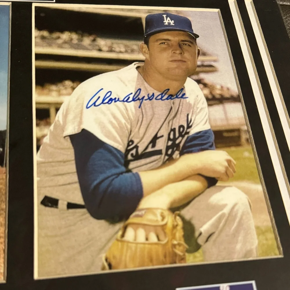 Los Angeles Dodgers Baseball Immortals Commemorative Photo Display sandy Koufax